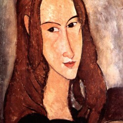 Modigliani - Portrait of Jeanne Hebuterne, profile